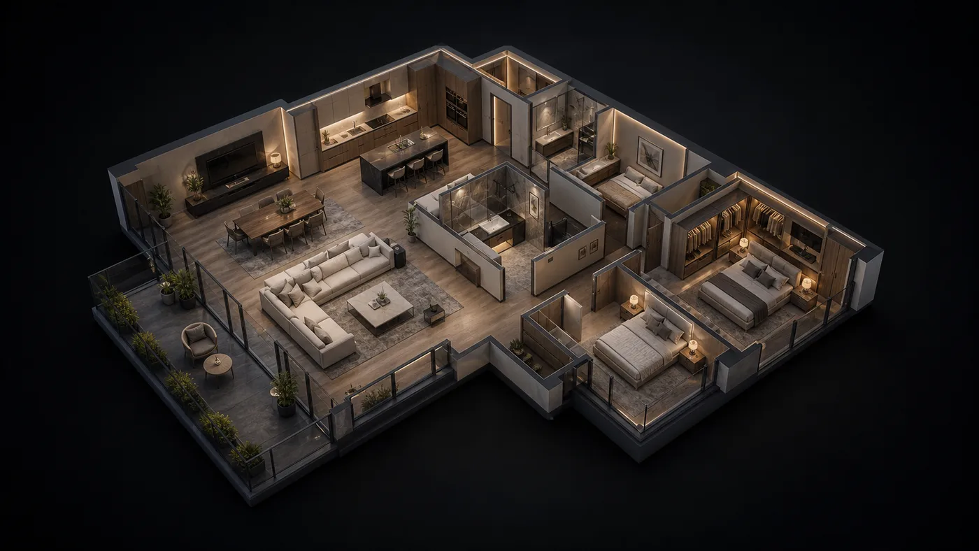 Gaussian Splat Tours property marketing example